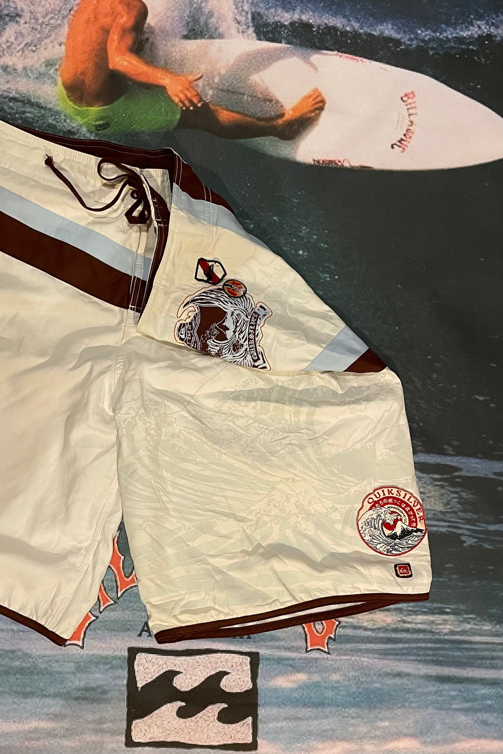vintage quicksilver boardies w36