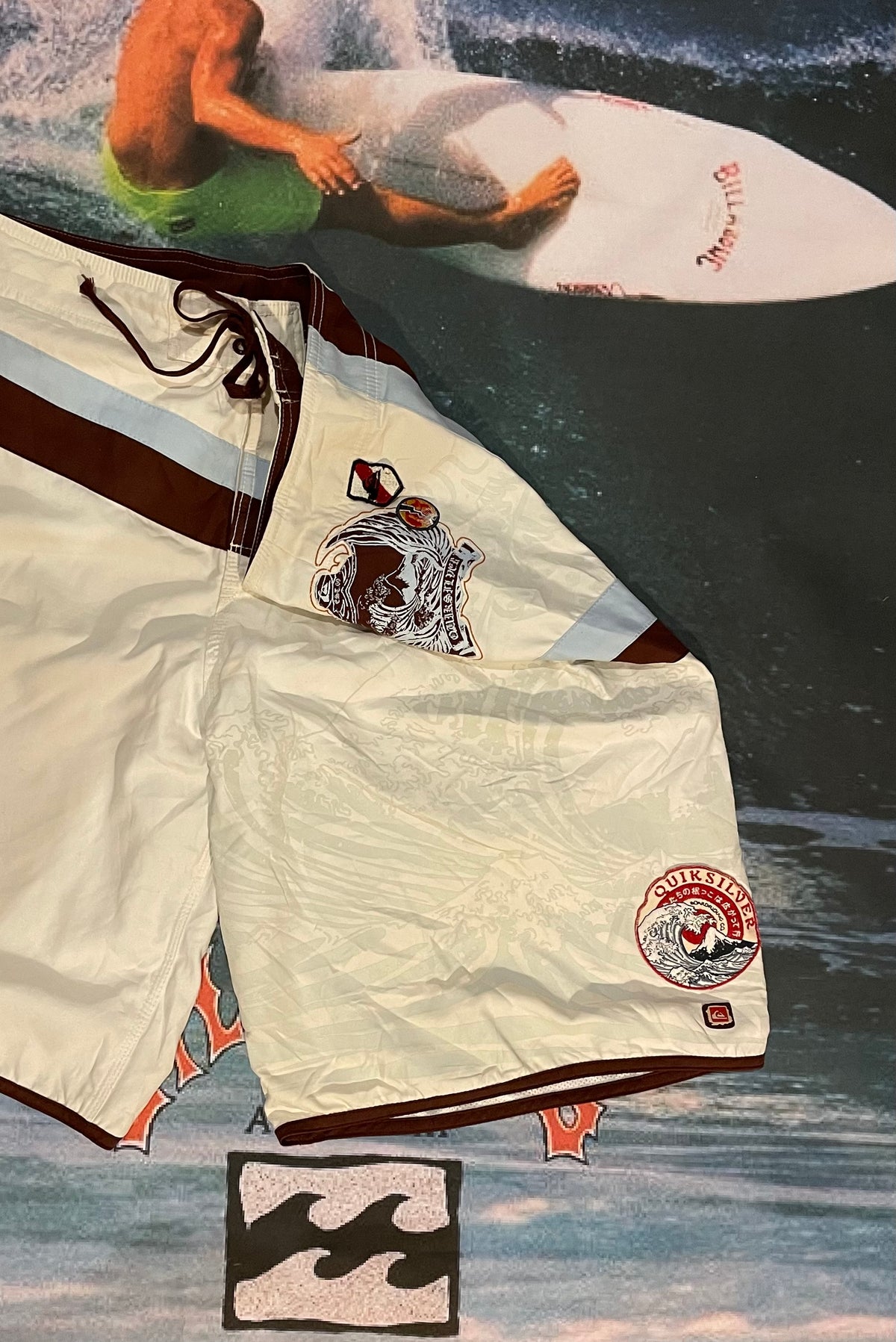 vintage quicksilver boardies w36