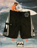 vintage black quicksilver boardies w34