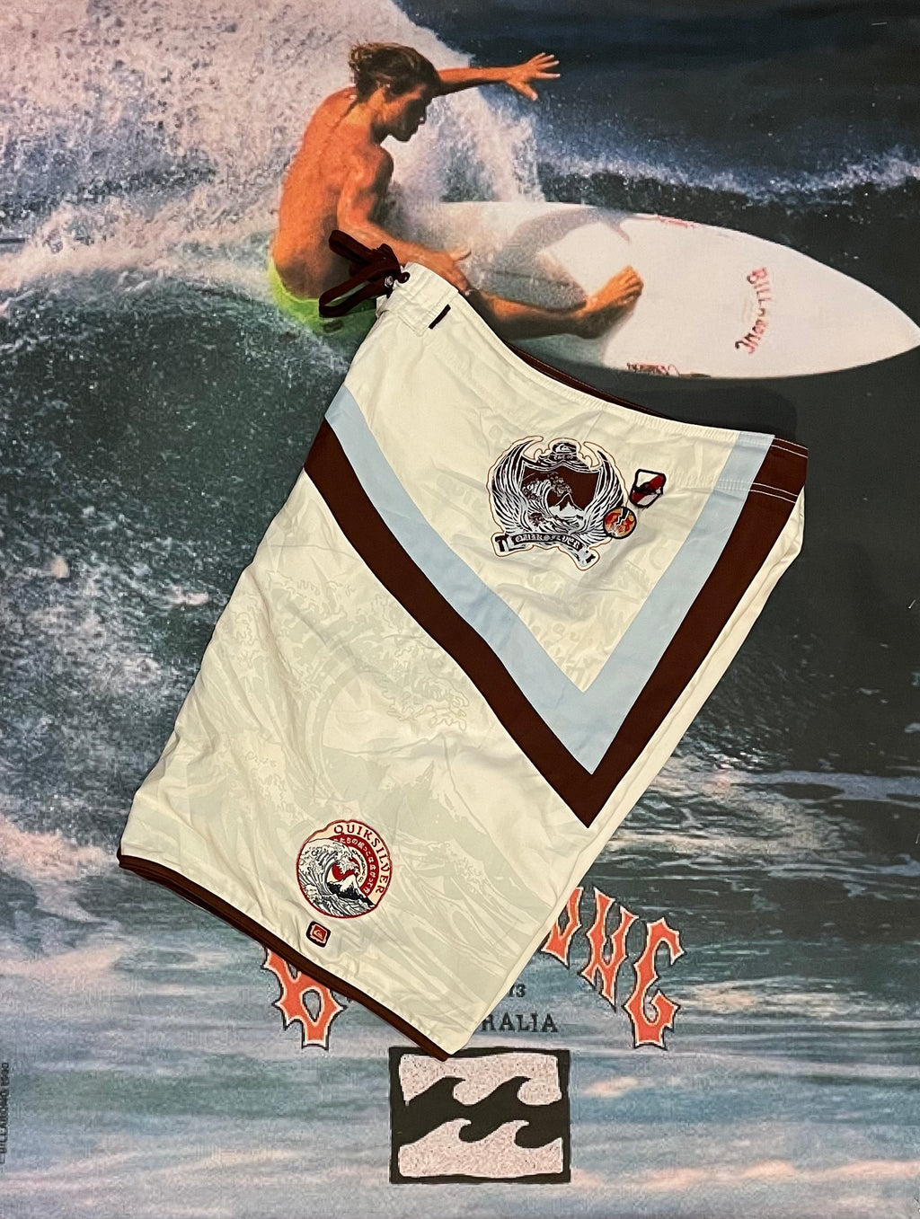 vintage quicksilver boardies w36
