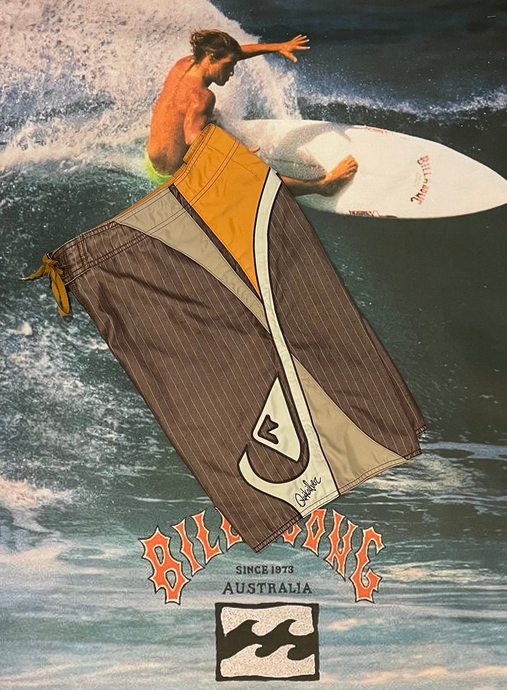 vintage quicksilver boardies w32