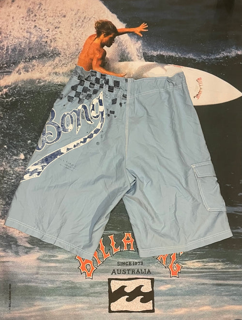 Blue billabong boardies w34/32