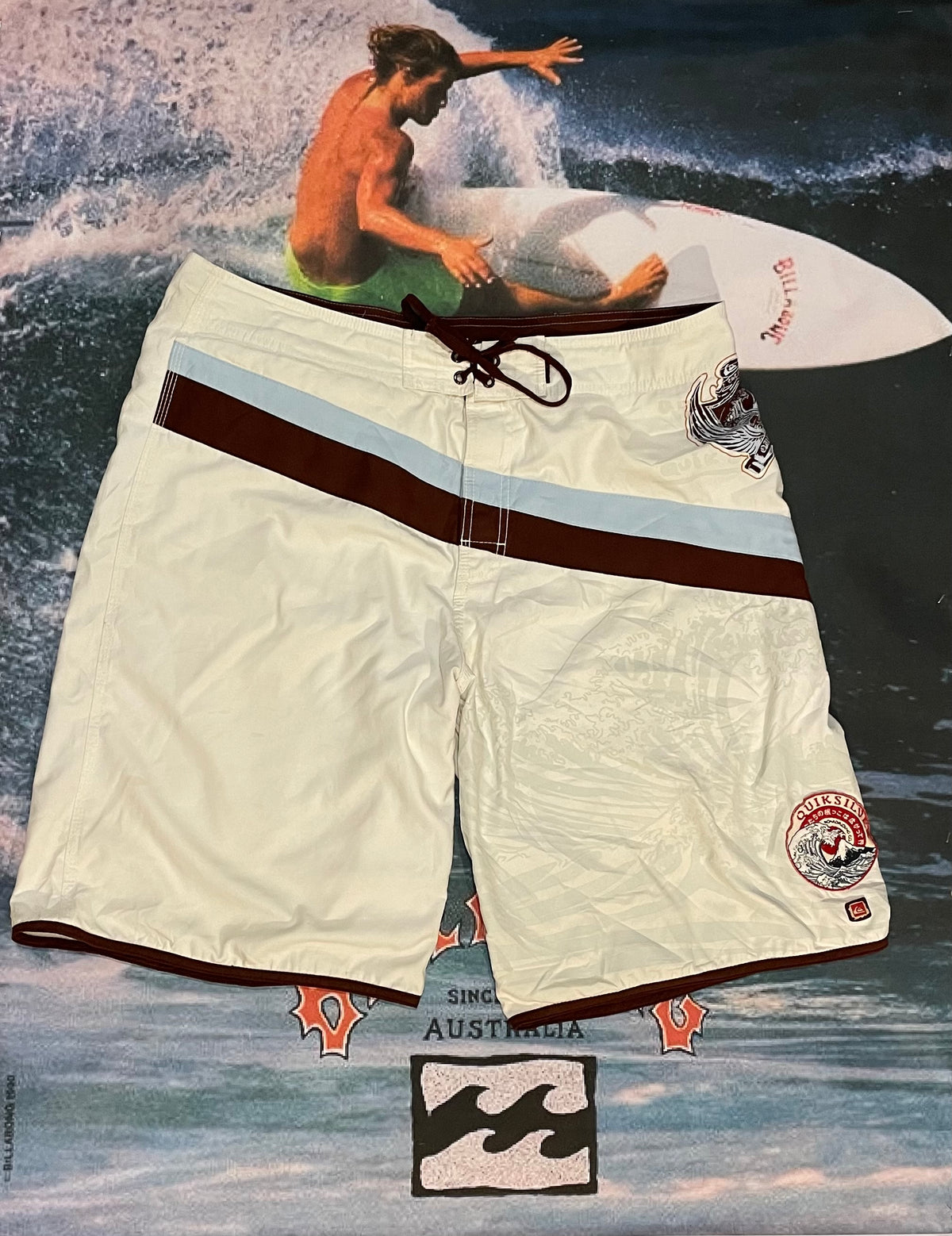 vintage quicksilver boardies w36