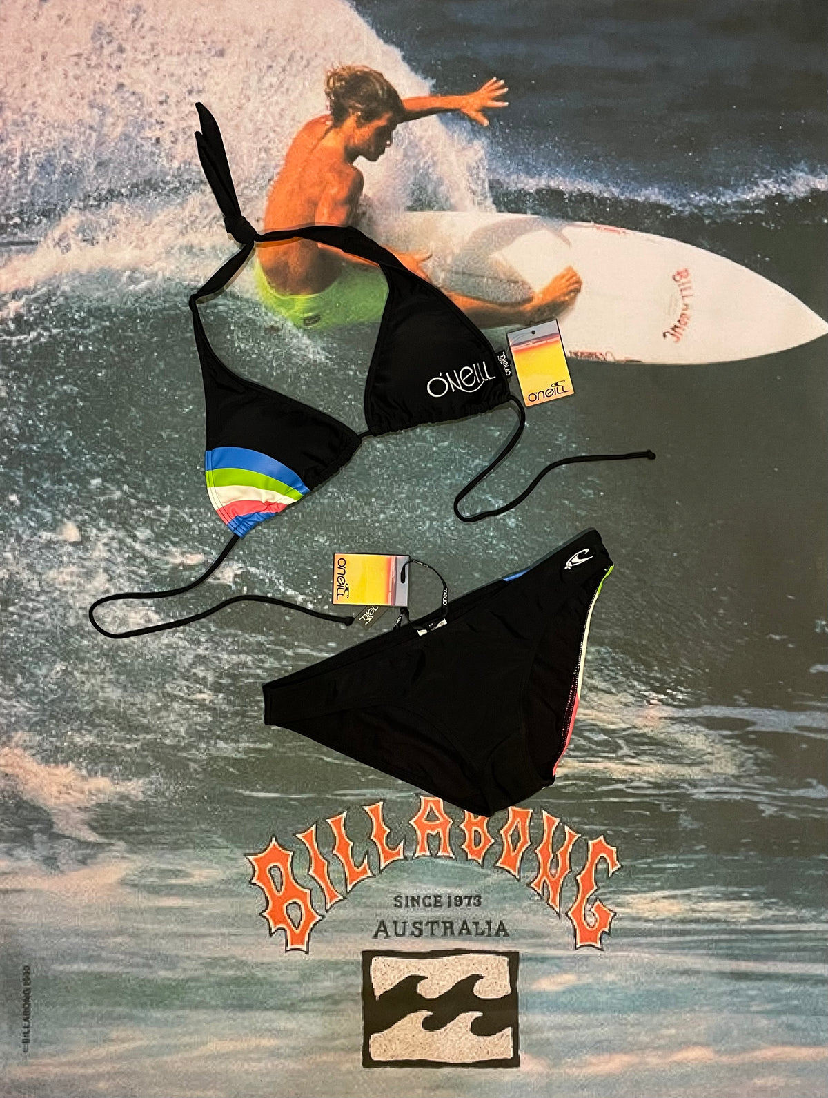 Black o'niell bikini size 12