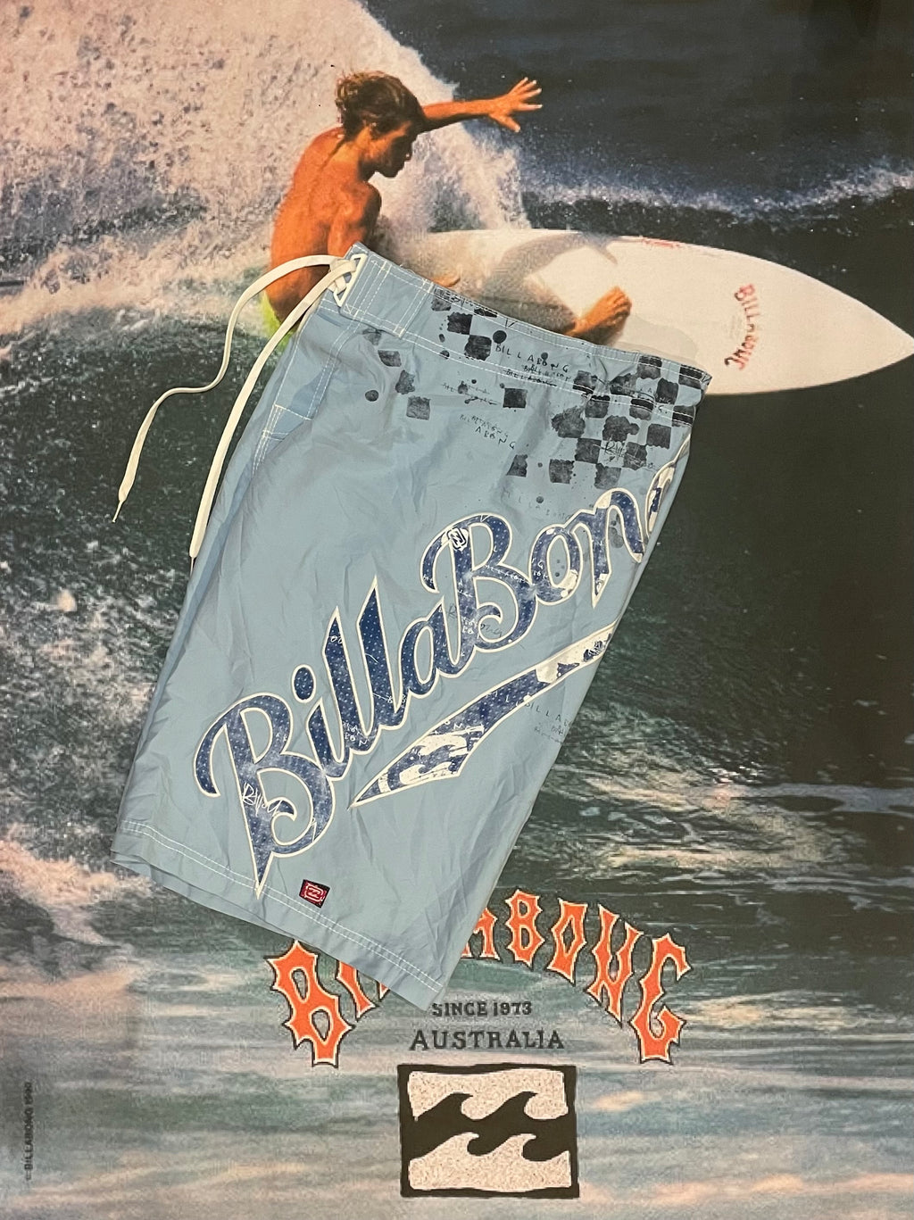 Blue billabong boardies w34/32