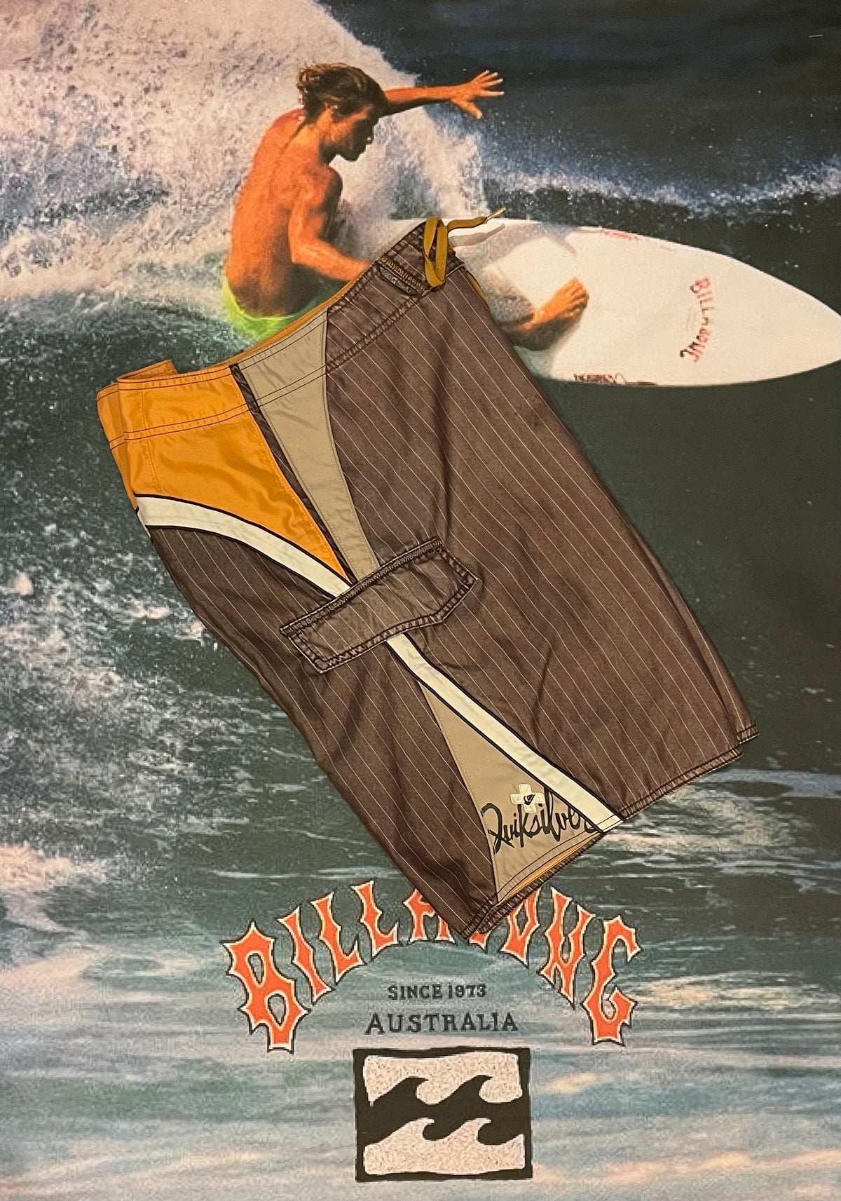 vintage quicksilver boardies w32