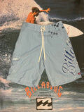 Blue billabong boardies w34/32