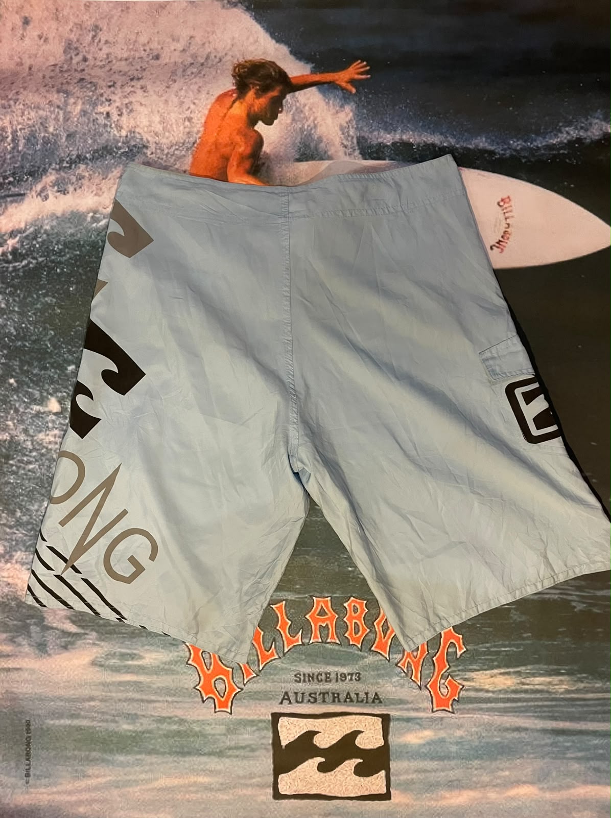 vintage blue billabongs w36