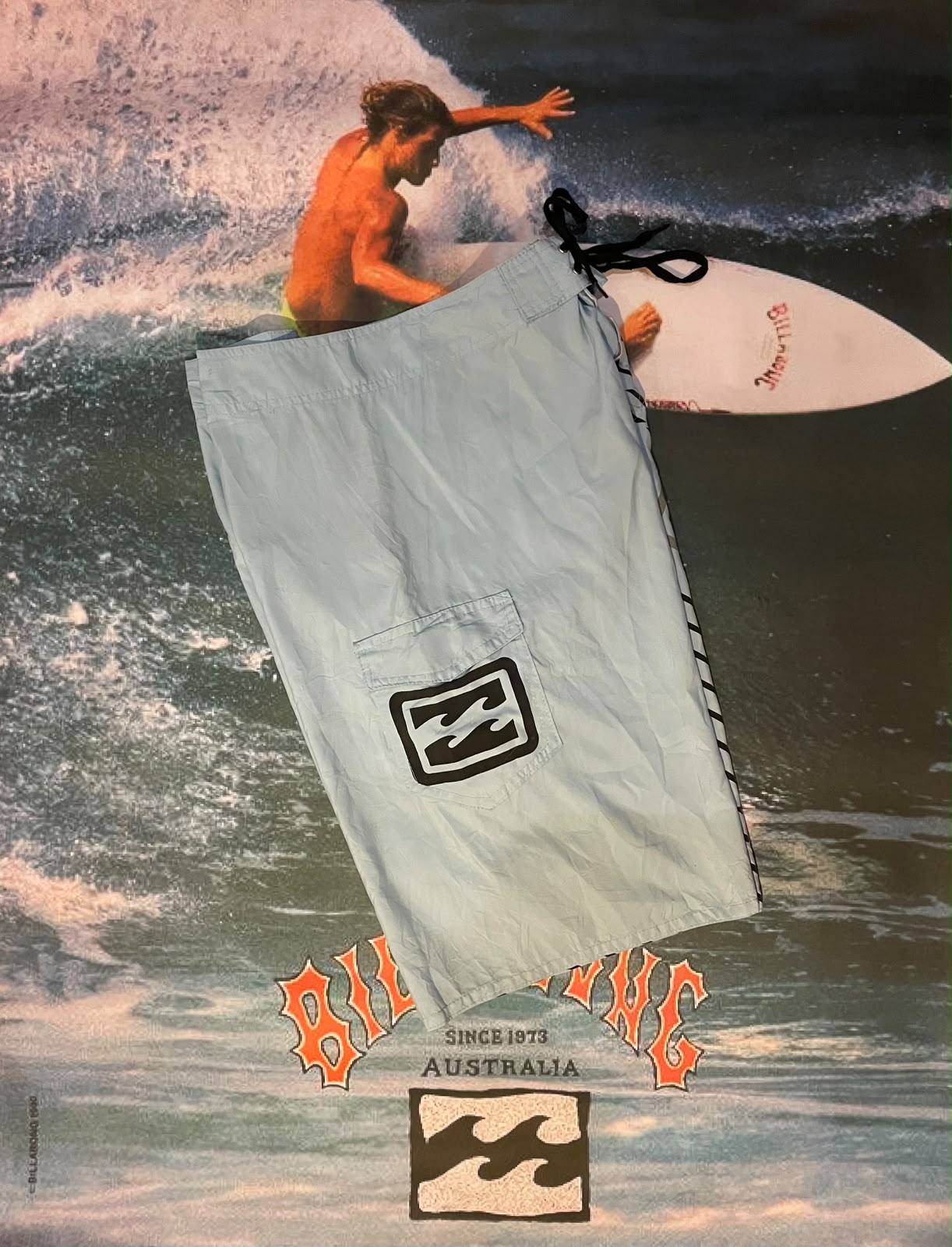 vintage blue billabongs w36