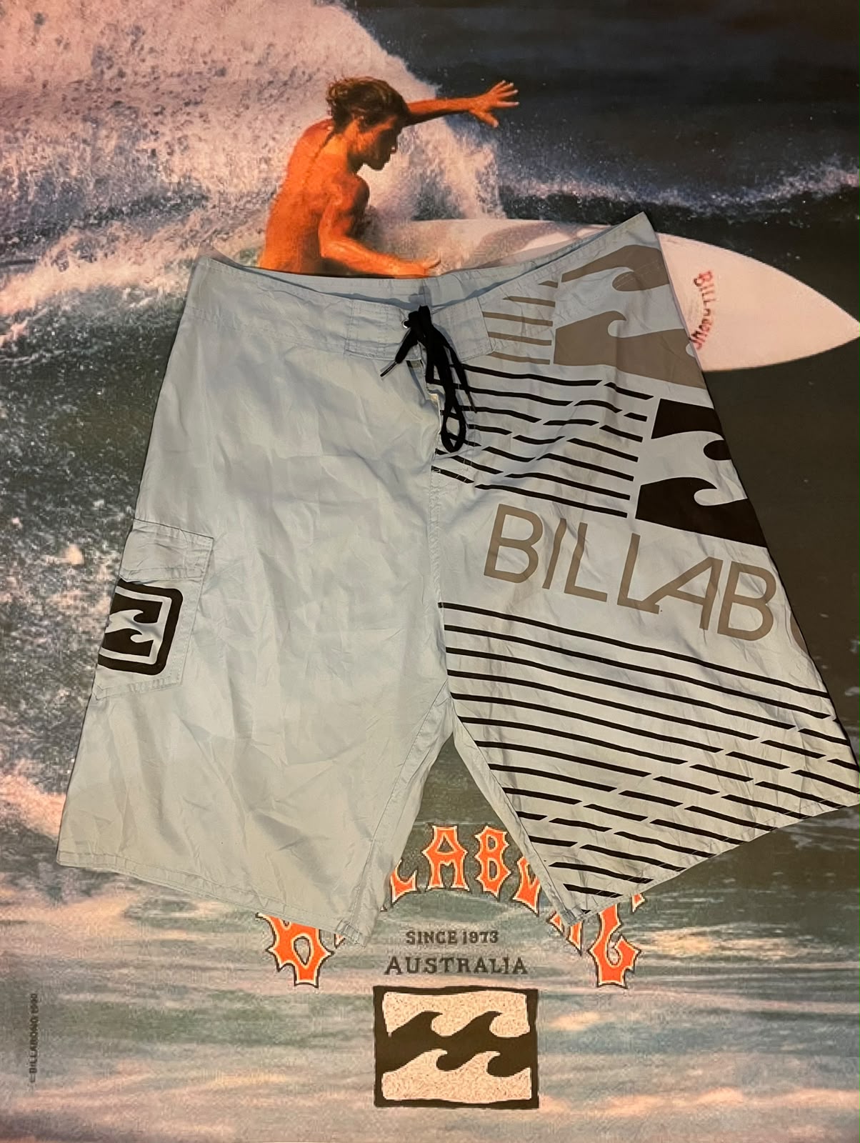 vintage blue billabongs w36
