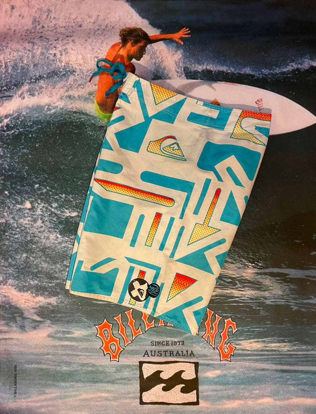 quicksilver pattern boardies w40