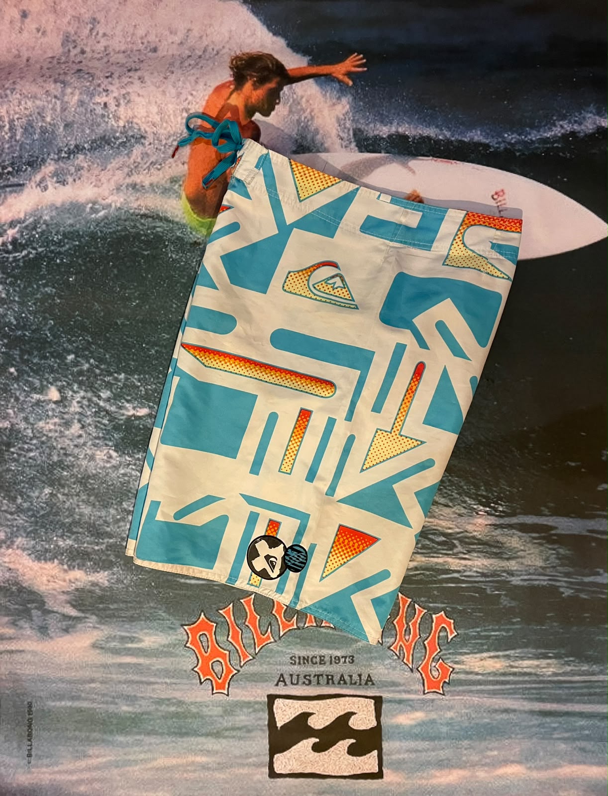 quicksilver pattern boardies w40