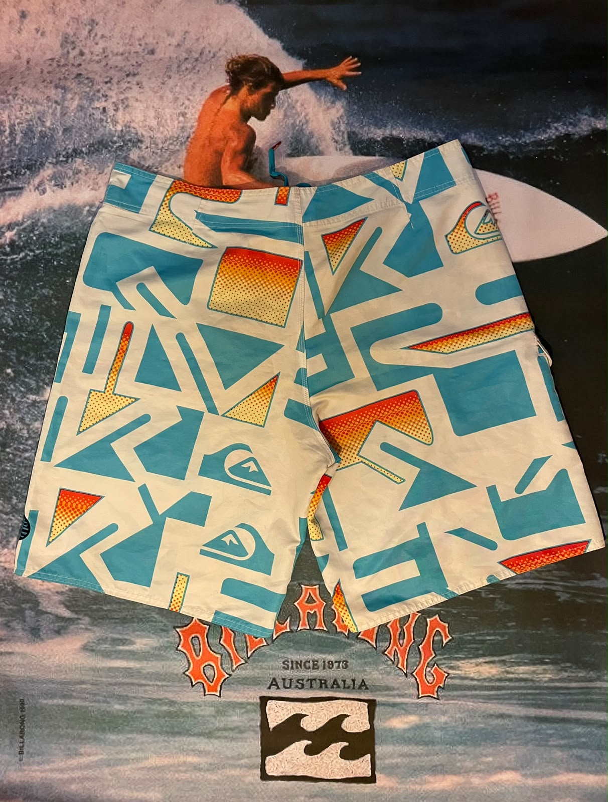 quicksilver pattern boardies w40