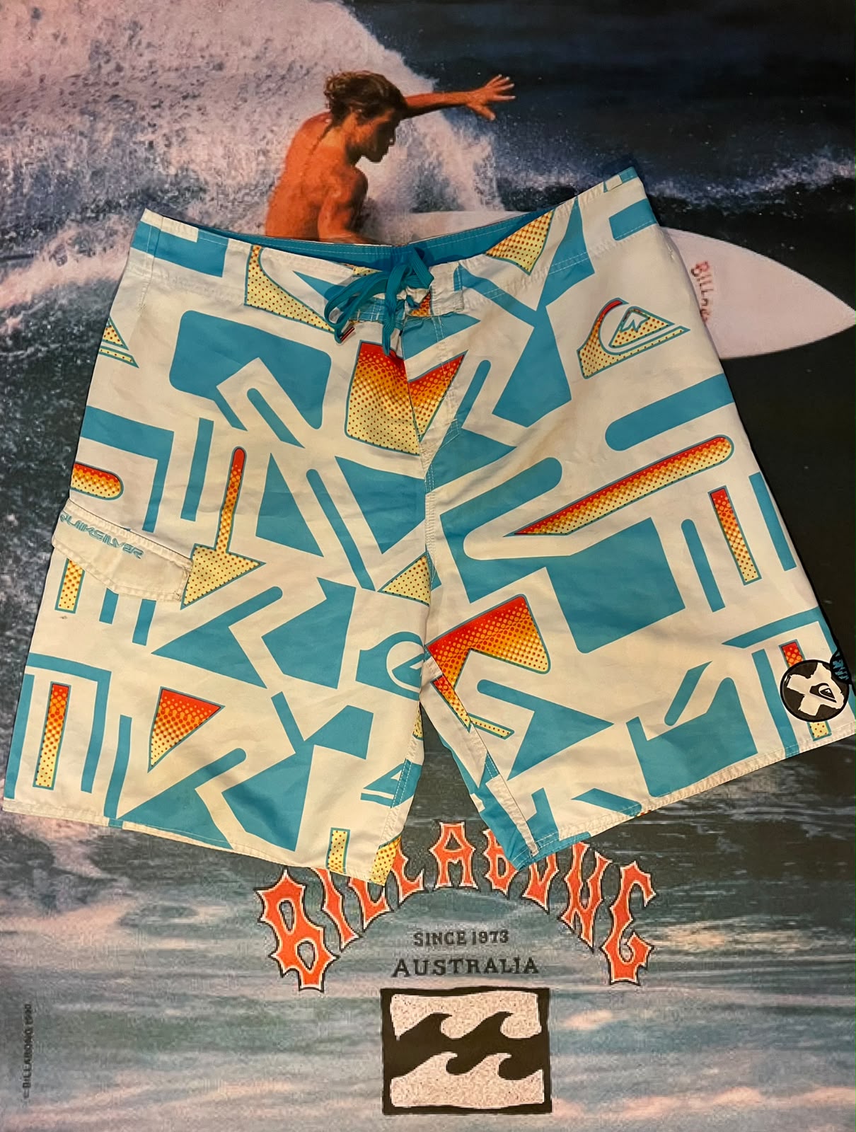 quicksilver pattern boardies w40