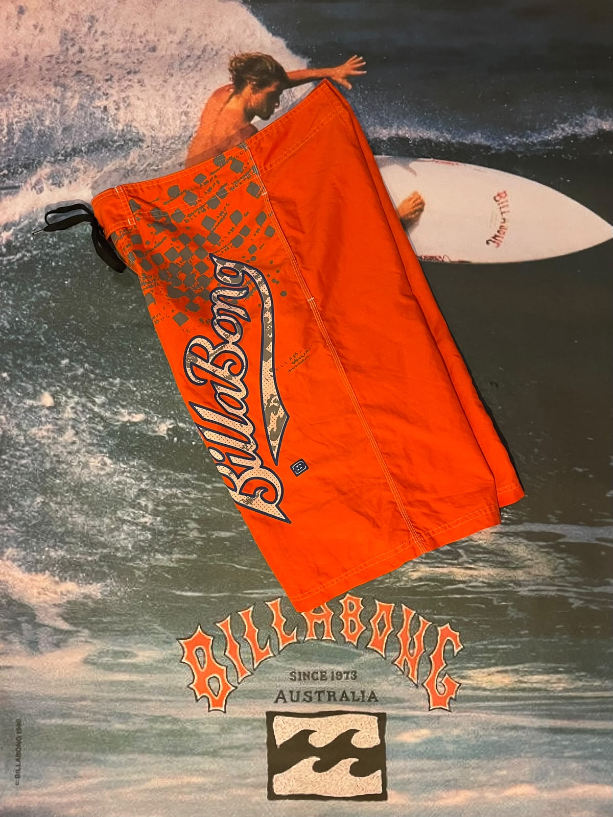 vintage orange billabong size w38