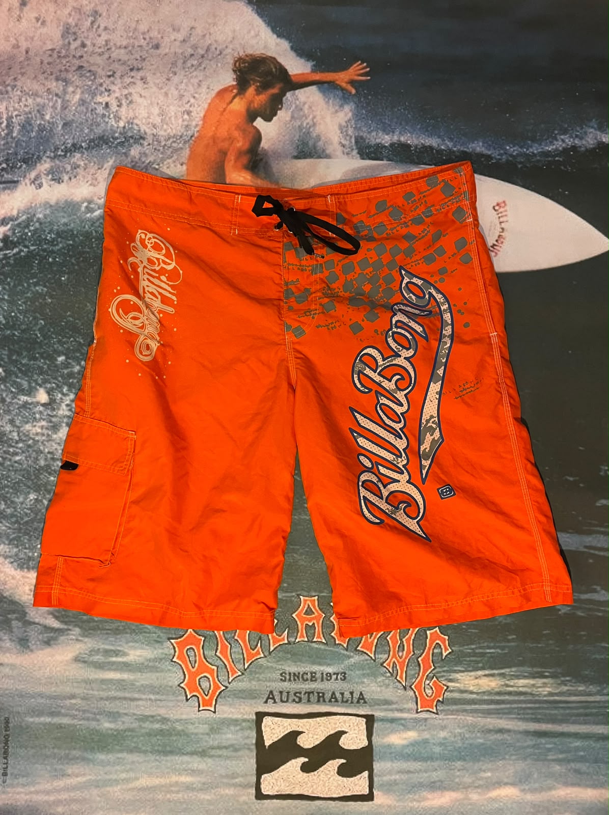 vintage orange billabong size w38